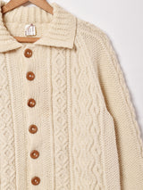 アイルランド製 blarney woollenmills アランカーディガン