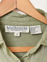 ビッグポケット 長袖 シルクシャツ