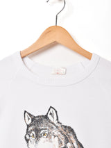 カナダ製 アニマルプリント スウェットシャツ