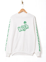 アメリカ製 Irish プリントスウェットシャツ