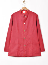 スタンドカラー ストライプ ワークジャケット