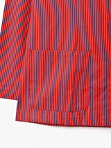 スタンドカラー ストライプ ワークジャケット