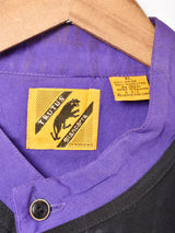 スタンドカラー バイカラー 半袖シャツ