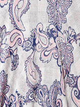 総柄 襟付きスウェットシャツ