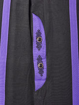 スタンドカラー バイカラー 半袖シャツ