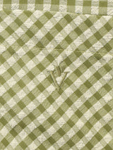 ギンガムチェック オープンカラー 半袖シャツ