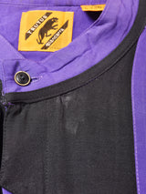 スタンドカラー バイカラー 半袖シャツ