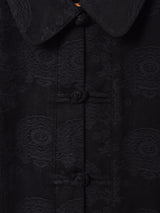 【2色展開】織り柄 チャイナボタン 半袖シャツ