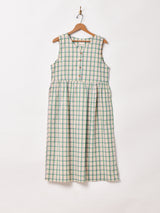 【2色展開】Elcaminoチェック柄 ノースリーブワンピース