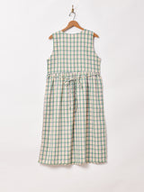 【2色展開】Elcaminoチェック柄 ノースリーブワンピース