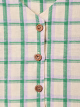 【2色展開】Elcaminoチェック柄 ノースリーブワンピース