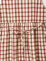 【2色展開】Elcaminoチェック柄 ノースリーブワンピース