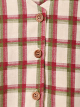 【2色展開】Elcaminoチェック柄 ノースリーブワンピース