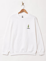 【2色展開】 ワンポイント刺繍 スウェットシャツ