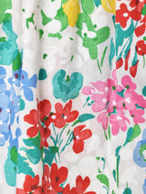 花柄 テープ フレアスカート