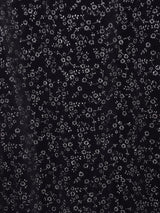 ラメ入り 小花柄 キャミソールベロアワンピース