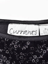 ラメ入り 小花柄 キャミソールベロアワンピース