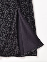 ラメ入り 小花柄 キャミソールベロアワンピース