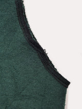 ワンポイント刺繍スリーブレススウェットシャツ