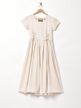 【4色展開】Emerald Motel レースアップ フレンチスリーブドレス