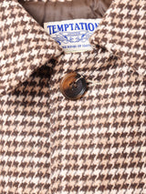 【2色展開】TEMPTATION千鳥柄 ロングコート