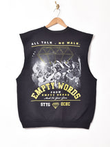 Stick to Your Guns 両面プリント スリーブレススウェットシャツ