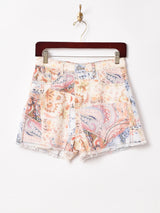 Elcaminoペイズリーパターン ショートパンツ W27