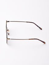 【3色展開】カラーレンズサングラス アンティークゴールド×グリーン