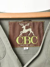 ワンポイント刺繍 ハンティングベスト