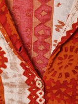 総柄 オープンカラー 半袖シャツ