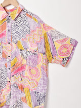 総柄 半袖シャツ