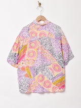 総柄 半袖シャツ