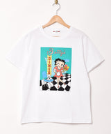 【3色展開】 「Betty Boop」プリント Tシャツ