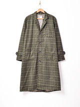 【2色展開】Backersチェック柄 ロングコート