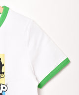 【2色展開】Meridian 「Betty Boop」クロップド リンガーTシャツ