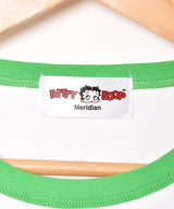【2色展開】Meridian 「Betty Boop」クロップド リンガーTシャツ