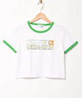 Meridian 「GARFIELD」クロップド リンガーTシャツ