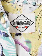 総柄 半袖シャツ