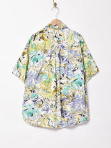 総柄 半袖シャツ