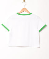Meridian 「GARFIELD」クロップド リンガーTシャツ