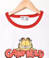 【2色展開】Meridian 「GARFIELD」クロップド リンガーTシャツ