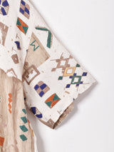 総柄 オープンカラー 半袖シャツ