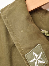 リメイク アランニット×ミリタリージャケット