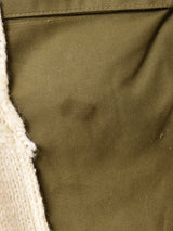 リメイク アランニット×ミリタリージャケット