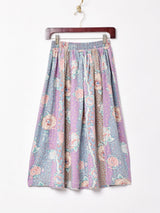 花柄 フレアスカート