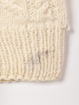 リメイク アランニット×ミリタリージャケット