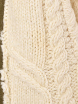 リメイク アランニット×ミリタリージャケット