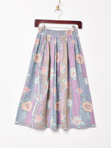 花柄 フレアスカート