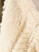 リメイク アランニット×ミリタリージャケット