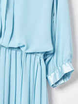 レースカラー 長袖ワンピース